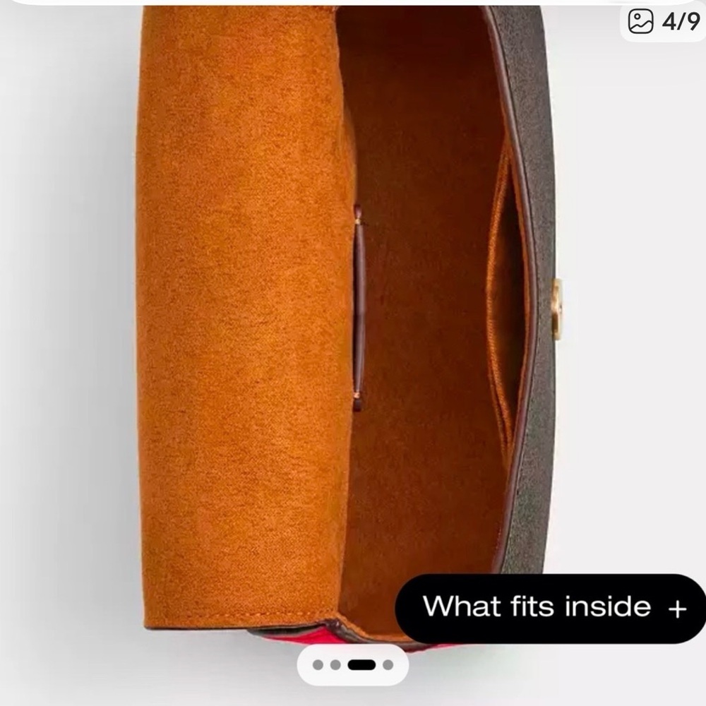 Coach Small Signature Bold Red Lyra Crossbody-CX809 - Picture 10 of 13